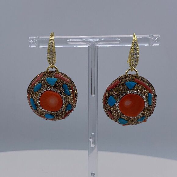 Bracelet, 6 strands of real turquoise, large jewelled clasp, 9 inches, N… - Picture 12 of 14